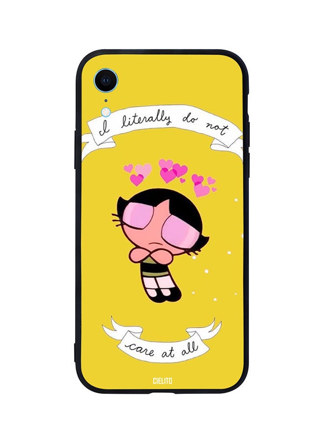 CIELITO Skin Case Cover -for Apple iPhone XR I Literally Do Not Care At All I Literally Do Not Care At All