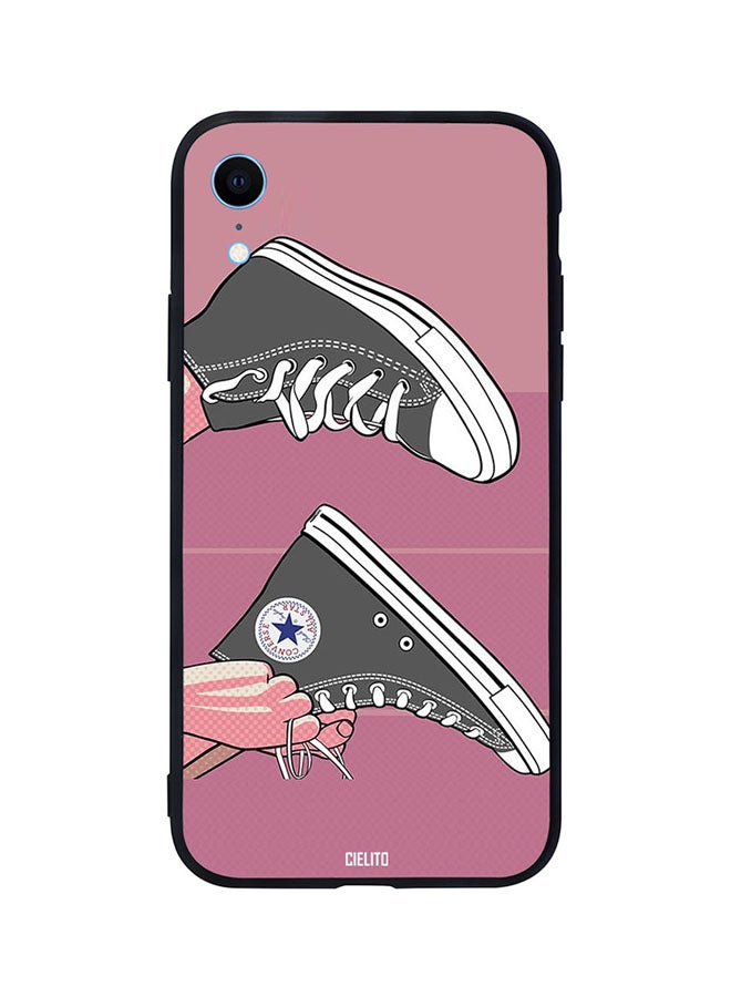 CIELITO Skin Case Cover -for Apple iPhone XR Girl Wears Sneakers Girl Wears Sneakers