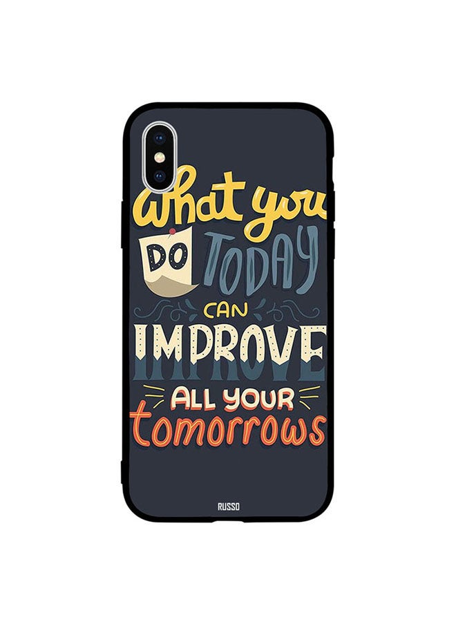 CIELITO Protective Case Cover For Apple iPhone XS Improve Your Tomorrow
