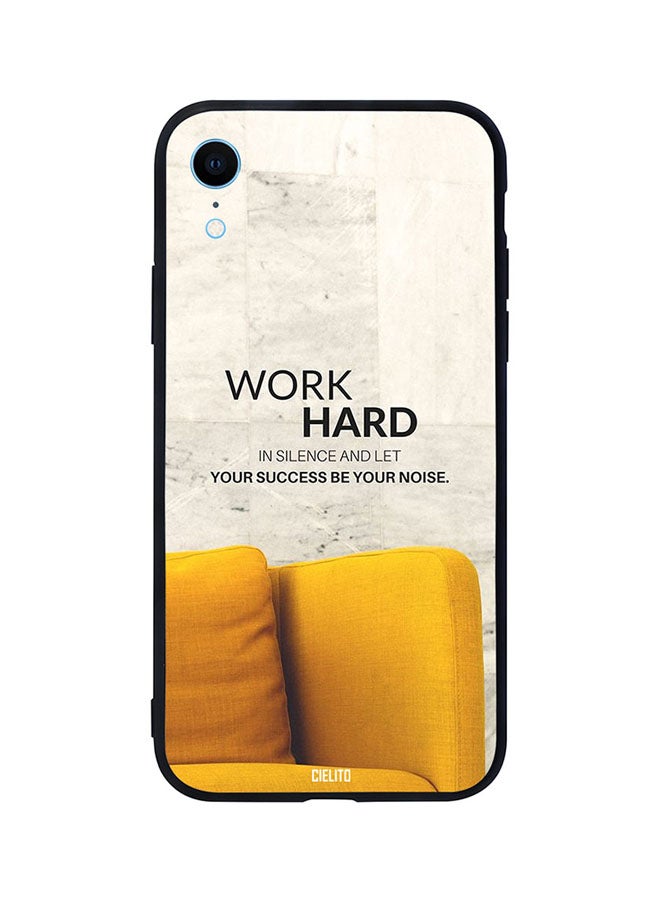 CIELITO Skin Case Cover -for Apple iPhone XR Work Hard Work Hard