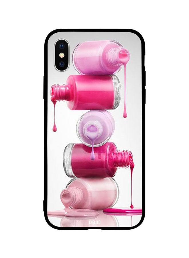 CIELITO Protective Case Cover For Apple iPhone XS Nailpaint Bottles 