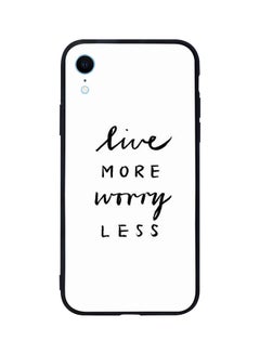 Skin Case Cover -for Apple iPhone XR Live More Worry Less Live More Worry Less