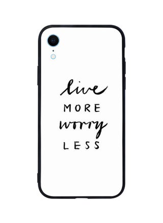Skin Case Cover -for Apple iPhone XR Live More Worry Less Live More Worry Less - v1583755507/N35382050A_1