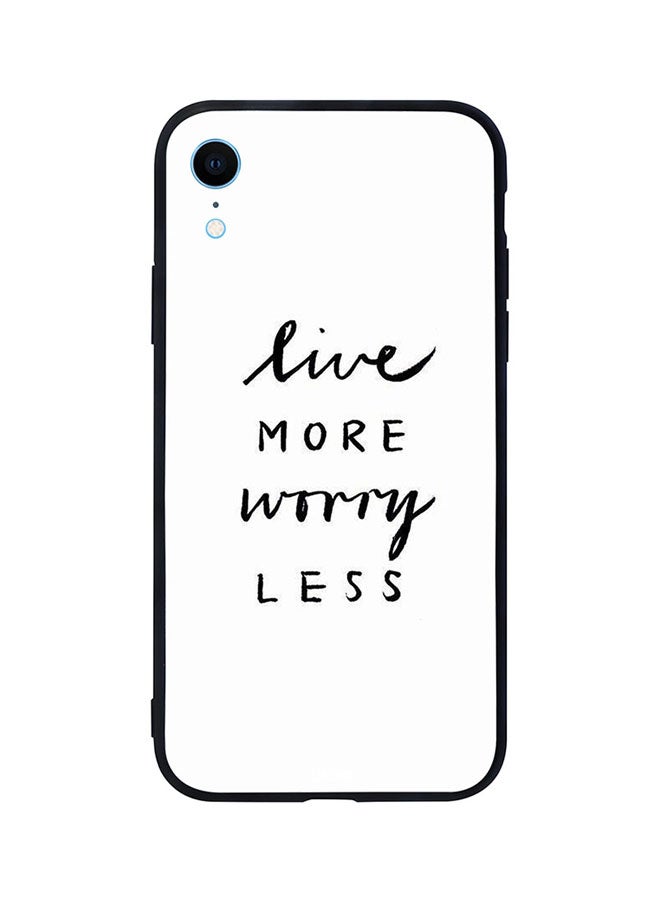 CIELITO - Skin Case Cover -for Apple iPhone XR Live More Worry Less Live More Worry Less - Image 1
