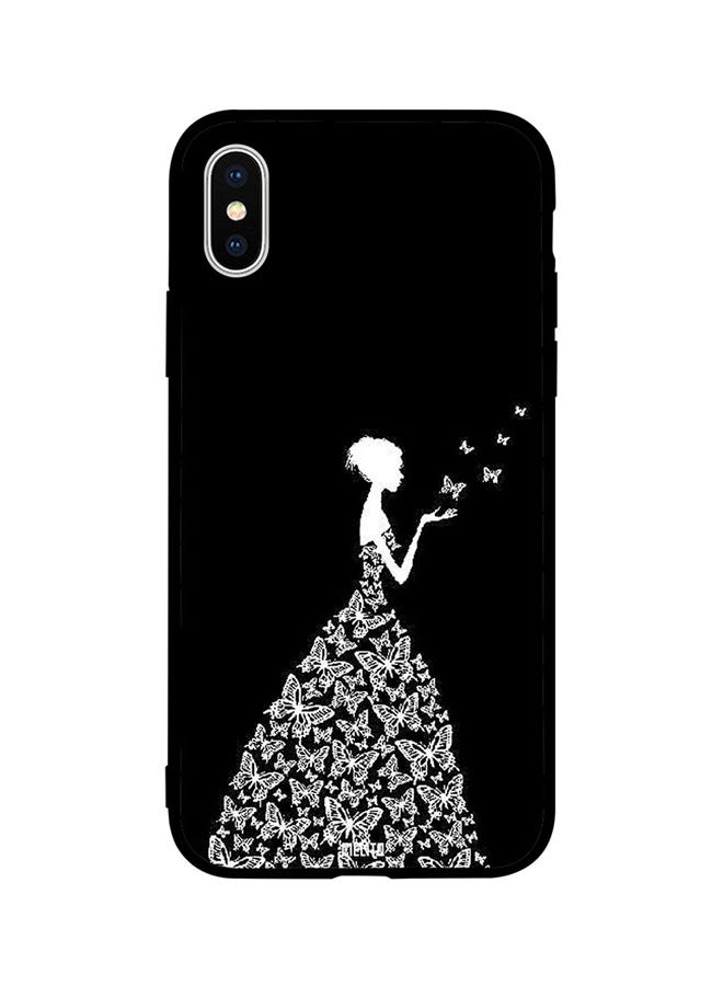 CIELITO Protective Case Cover For Apple iPhone XS Girl In Butterfly Dress