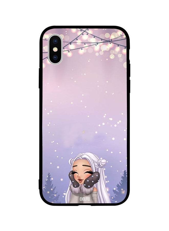 CIELITO Protective Case Cover For Apple iPhone XS Girl Feels Winter