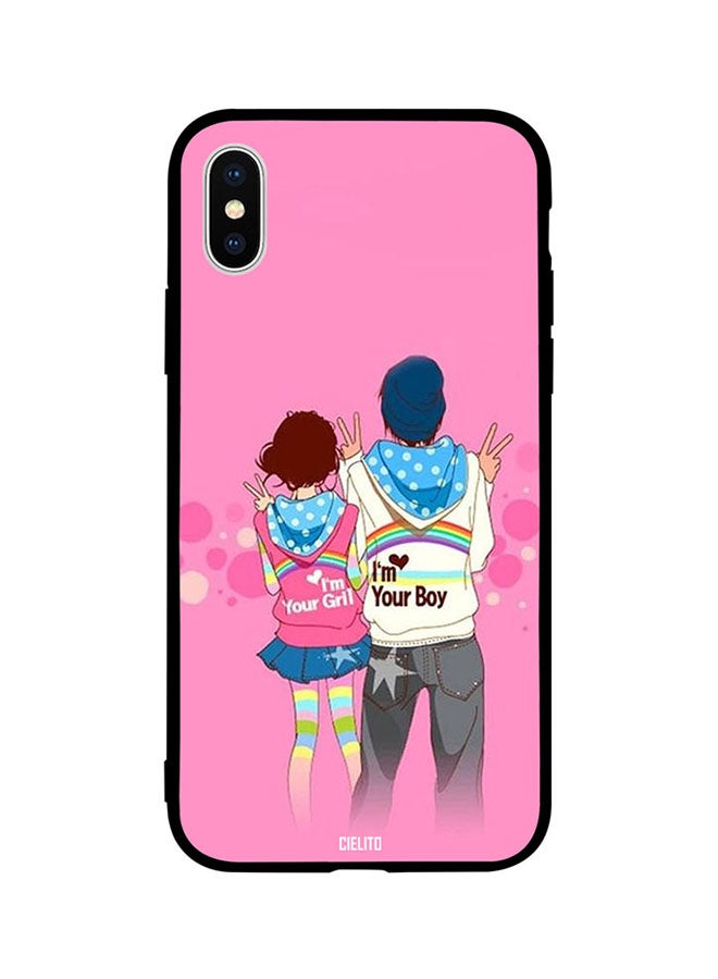 CIELITO - Protective Case Cover For Apple iPhone XS I Am Your Girl I Am Your Boy - Image 1