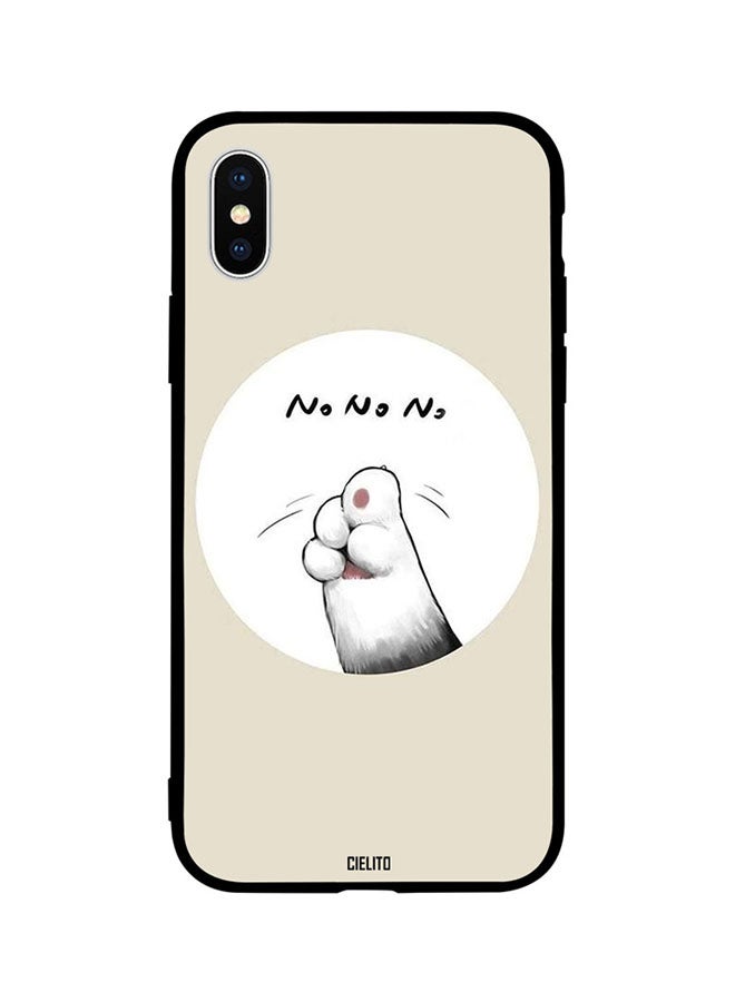 Protective Case Cover For Apple iPhone XS Cats Says No No No