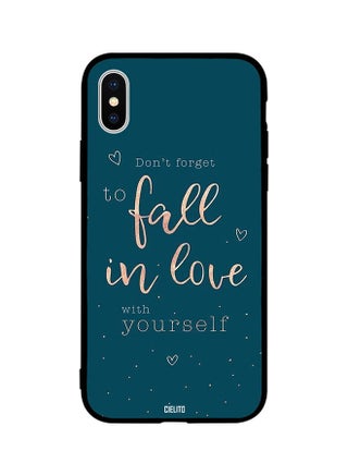 Protective Case Cover For Apple iPhone XS Fall In Love With Yourself - v1583755563/N35381077A_1