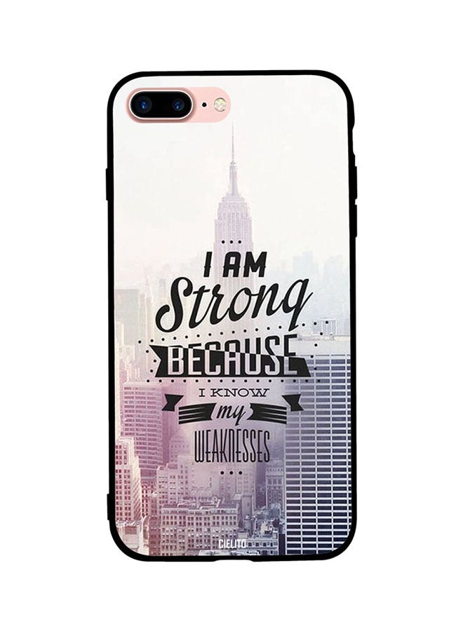 RUSSO Skin Case Cover -for Apple iPhone 8 Plus I Am Strong I Am Strong 