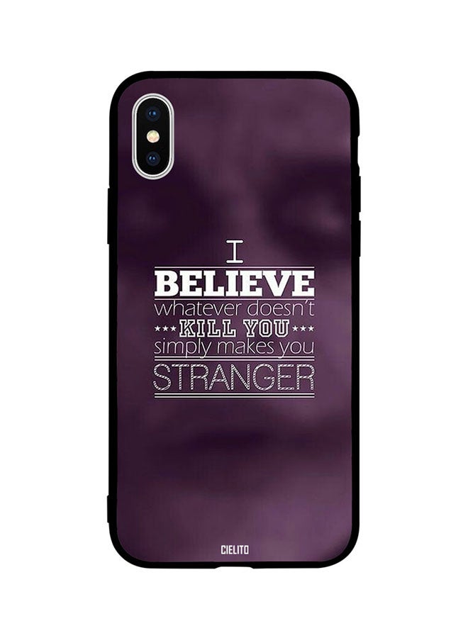 CIELITO - Protective Case Cover For Apple iPhone XS Whatever Doesnt Kill You Makes You Stranger Joker Quote - Image 1