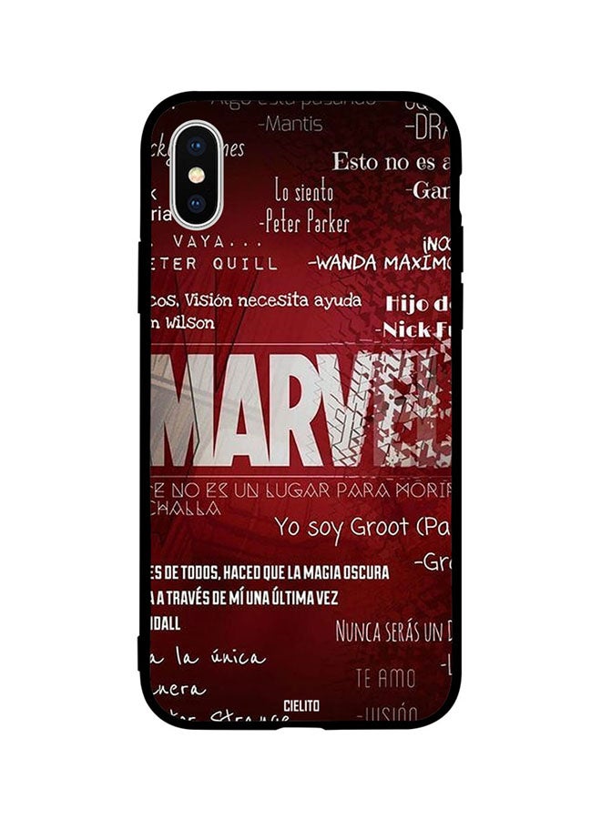 CIELITO Protective Case Cover For Apple iPhone XS Marvel Logo