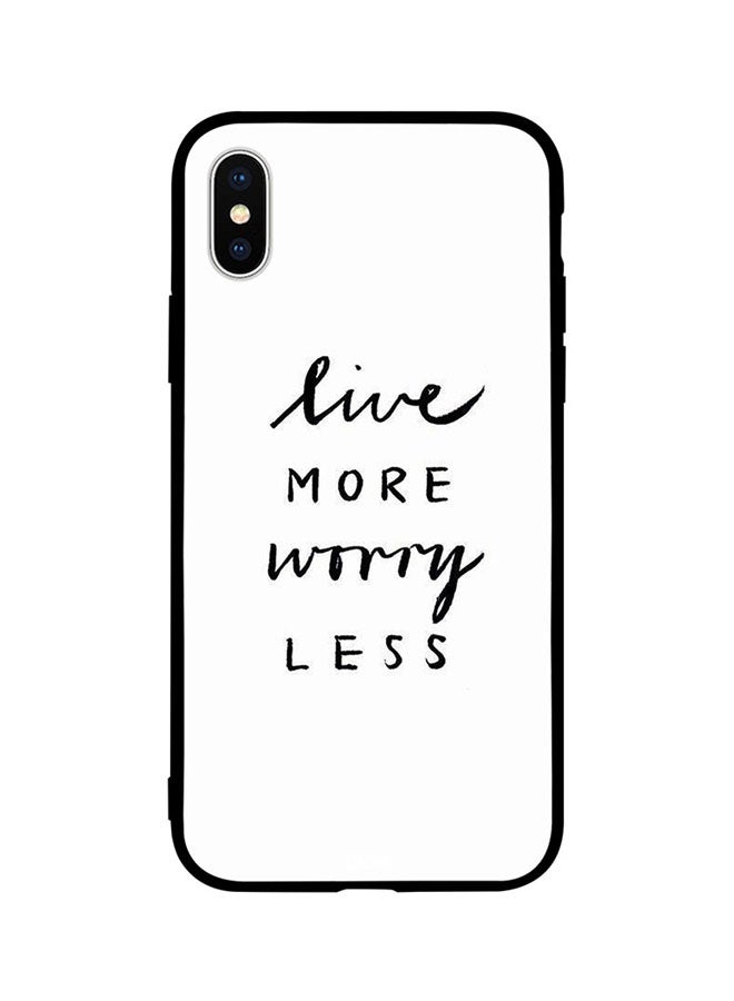 CIELITO - Protective Case Cover For Apple iPhone XS Live More Worry Less - Image 1