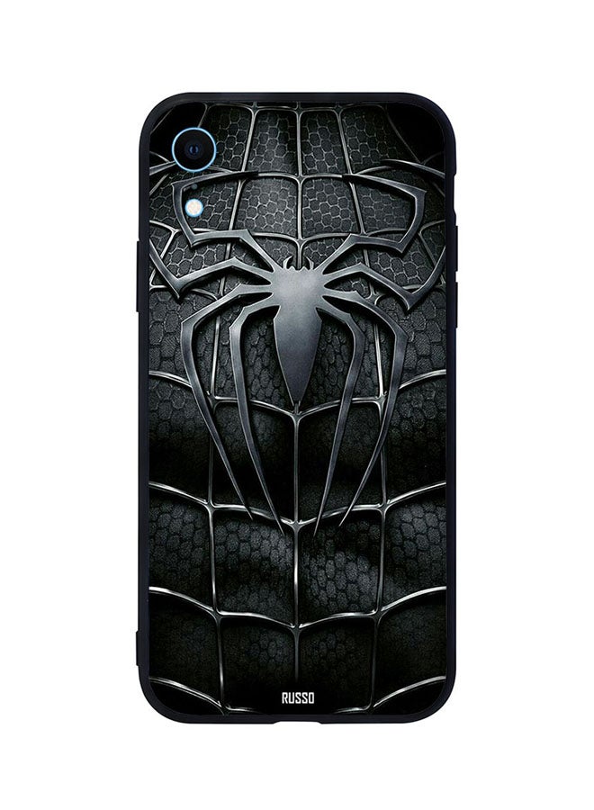 Skin Case Cover -for Apple iPhone XR Black Spider Black Spider