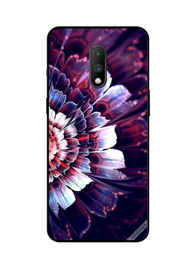 Covernex Protective Case Cover For OnePlus 7 Reflected Big Flower On Left Side