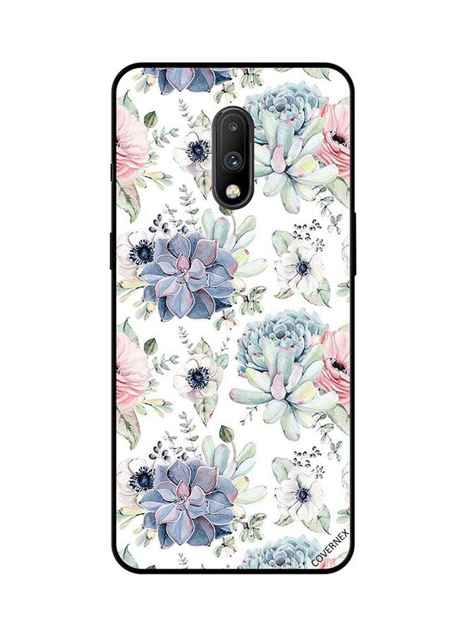 Covernex Protective Case Cover For OnePlus 7 Cactus Floral Pattern