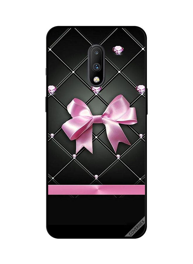 Protective Case Cover For OnePlus 7 Pink Hair Tie