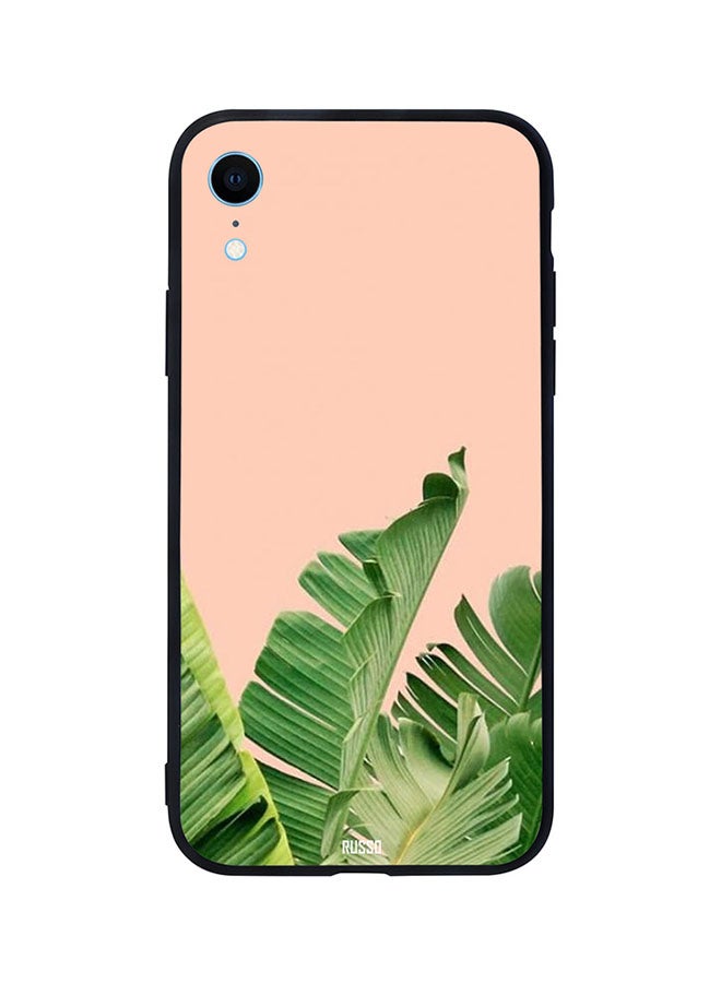 CIELITO Skin Case Cover -for Apple iPhone XR Banana Leaf On Pink Background Banana Leaf On Pink Background