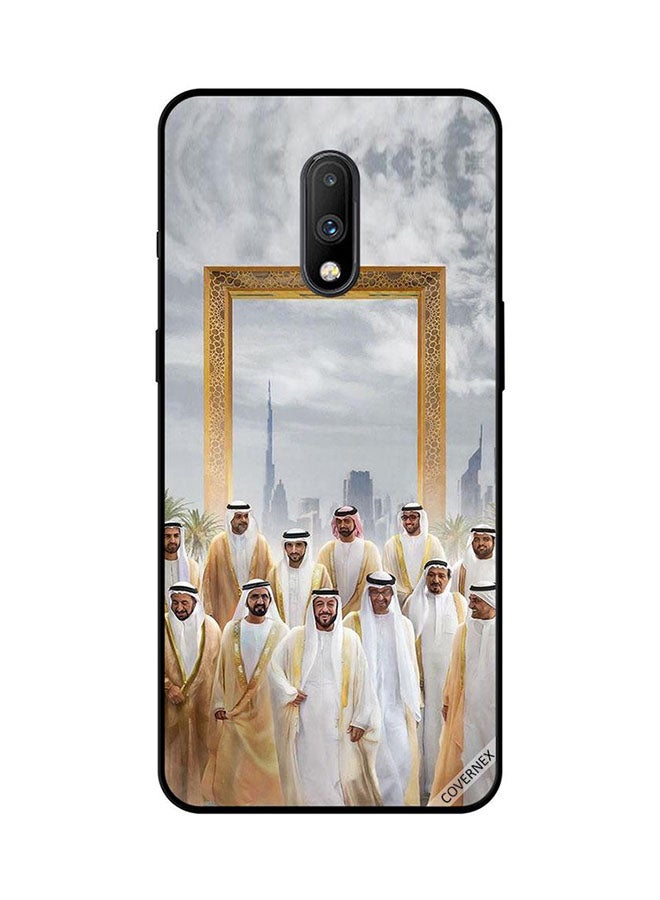 Covernex Protective Case Cover For OnePlus 7 Uae Rulers In Front Of Dubai Frame