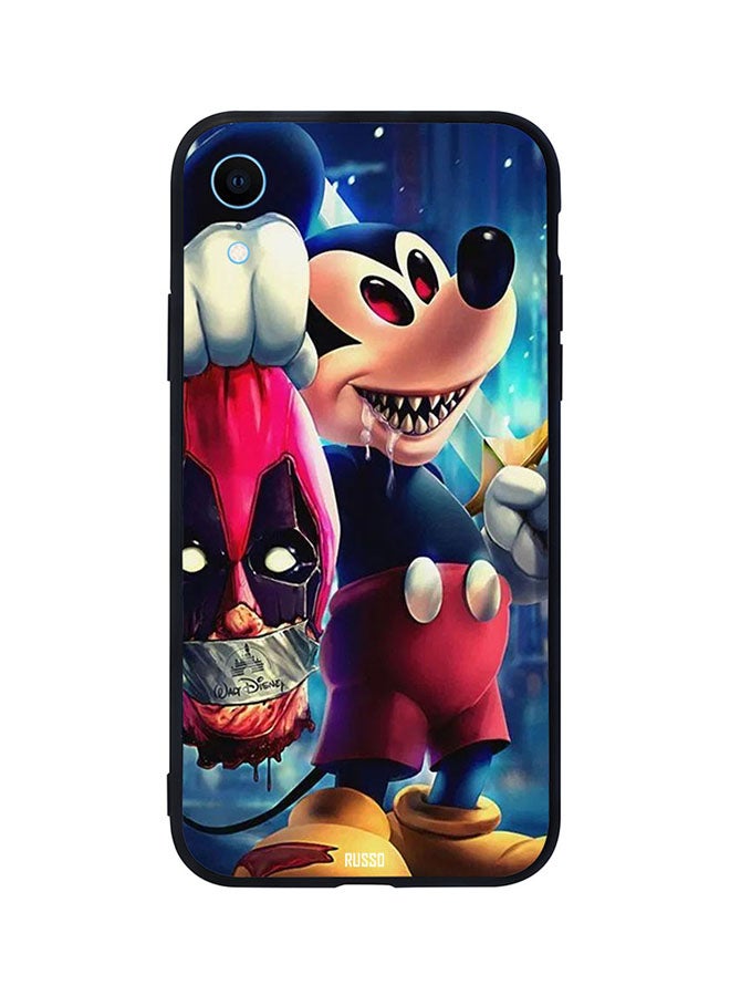 CIELITO Skin Case Cover -for Apple iPhone XR Evil Mickey Mouse With Deadpool Head In Hand Evil Mickey Mouse With Deadpool Head In Hand