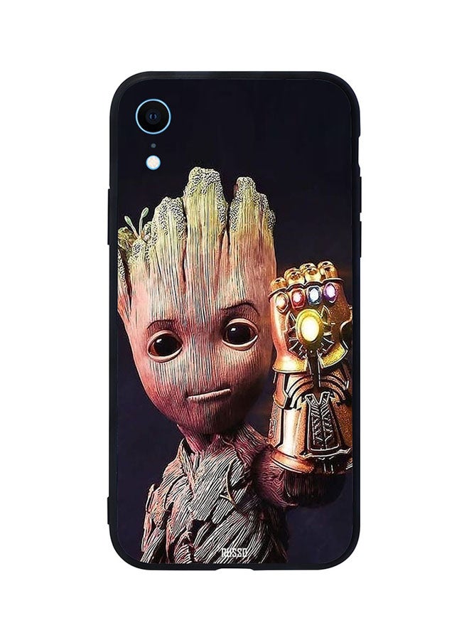 CIELITO Skin Case Cover -for Apple iPhone XR Baby Groot Wearing Infinity Gauntlet Baby Groot Wearing Infinity Gauntlet