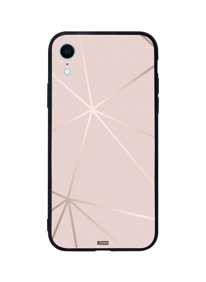 CIELITO Skin Case Cover -for Apple iPhone XR Pink Shiny Strips Pattern Pink Shiny Strips Pattern 
