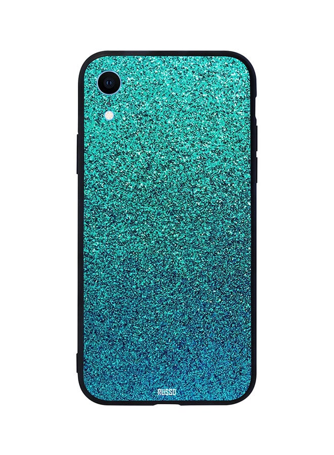 سيليتو Skin Case Cover -for Apple iPhone XR Blue Shiny Design Pattern Blue Shiny Design Pattern