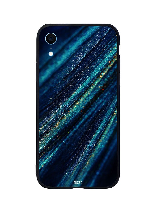 CIELITO Skin Case Cover -for Apple iPhone XR Straight Line Shiny Wires Pattern Straight Line Shiny Wires Pattern