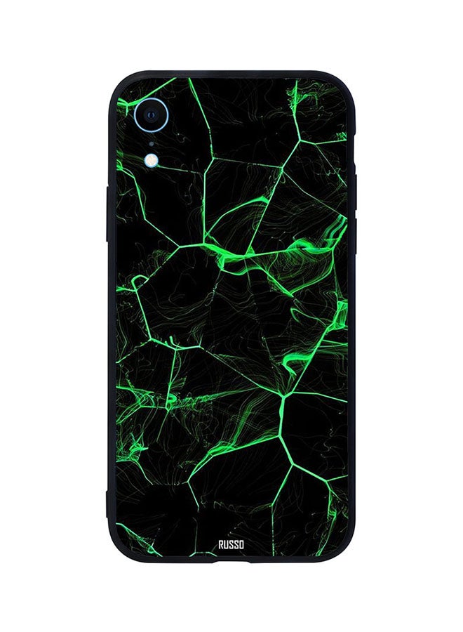 CIELITO Protectice Case Cover -for Apple iPhone XR Green Marble Design Pattern Green Marble Design Pattern