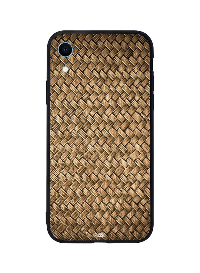 CIELITO Skin Case Cover -for Apple iPhone XR Brown Wood Mat Pattern Brown Wood Mat Pattern 