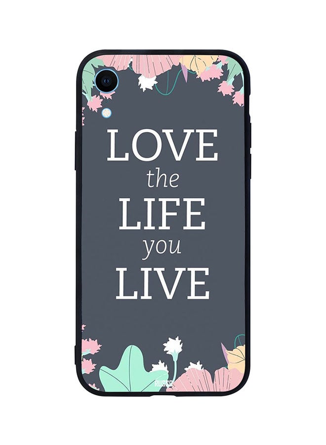 CIELITO Skin Case Cover -for Apple iPhone XR Love The Life You Live Love The Life You Live 