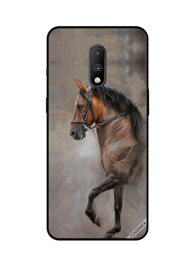 Protective Case Cover For OnePlus 7 Vintage Picture Of Horse