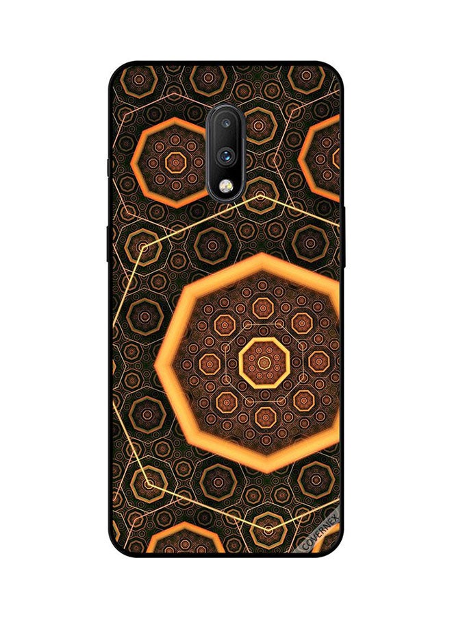 Protective Case Cover For OnePlus 7 Hexagon Design Pattern