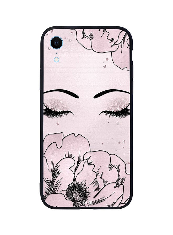 CIELITO Skin Case Cover -for Apple iPhone XR Girl Eyes With Flower Girl Eyes With Flower