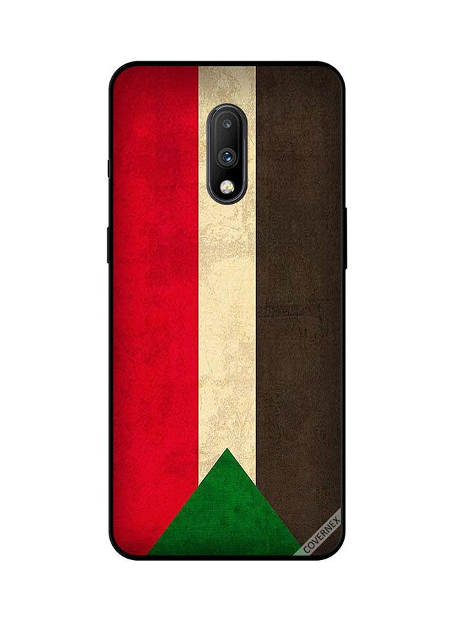 Covernex Protective Case Cover For OnePlus 7 Sudan Flag Vintage