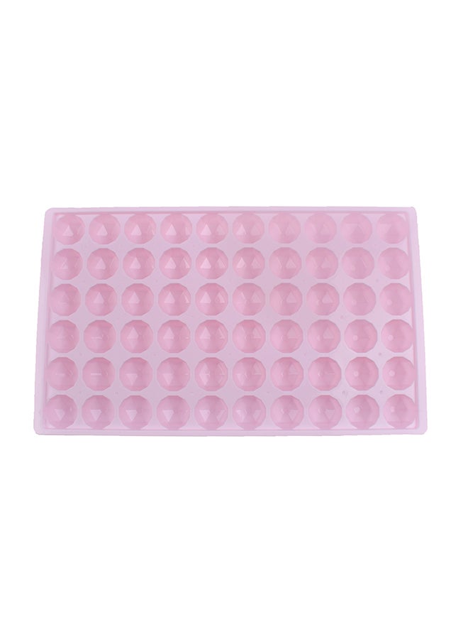 60-Cavity Dodecagon Shape Ice Cube Tray Pink 38.5 x 23 x 3centimeter - Image 1