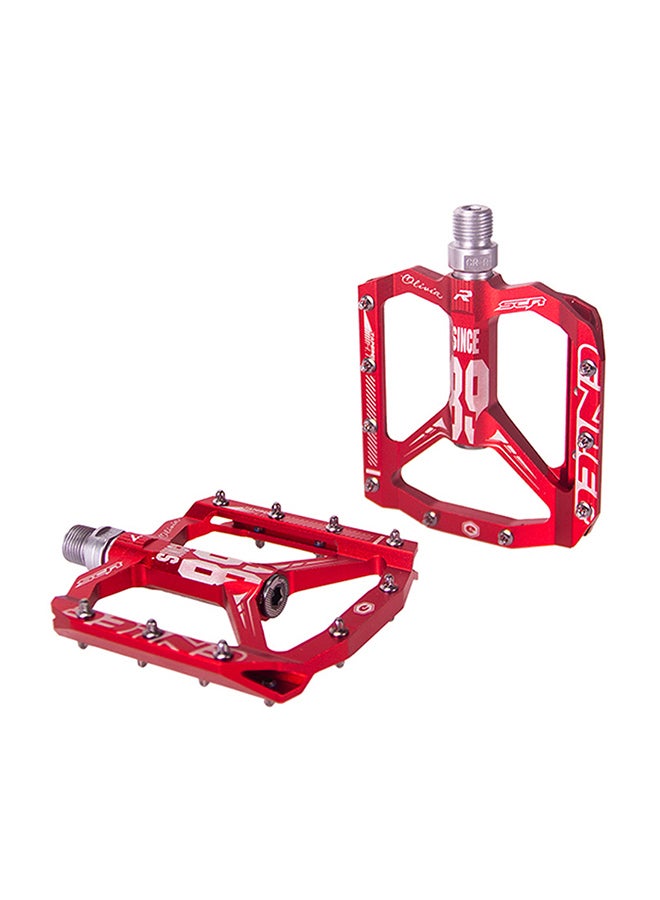 ENLEE 2-Piece Aluminium Alloy Cycling Pedal 12.5 x 11cm