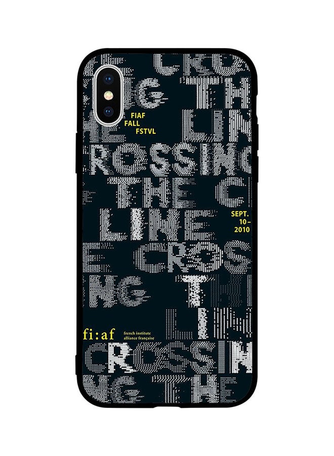 Protective Case Cover For Apple iPhone X Crossing Lines