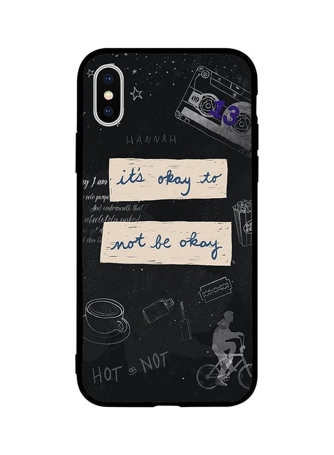 Protective Case Cover For Apple iPhone X Its Ok Too Not Be Ok
