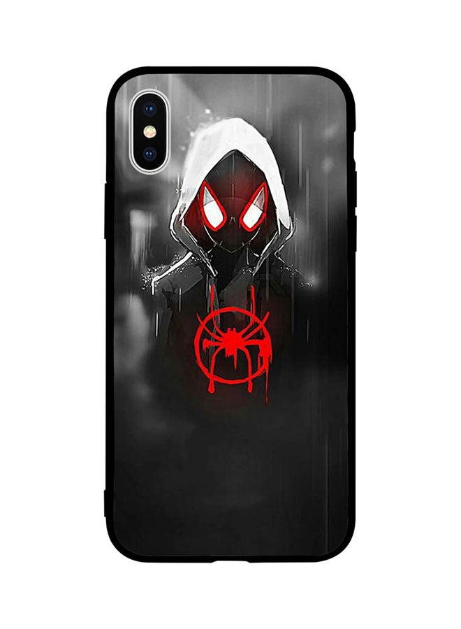 Protective Case Cover For Apple iPhone X Spiderman Wearing Cap