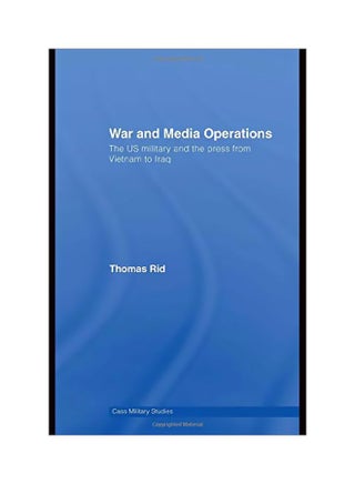 War And Media Operations : The Us Military And The Press From Vietnam To Iraq Hardcover English - 15 May 2007 - v1583821376/N35521918A_1