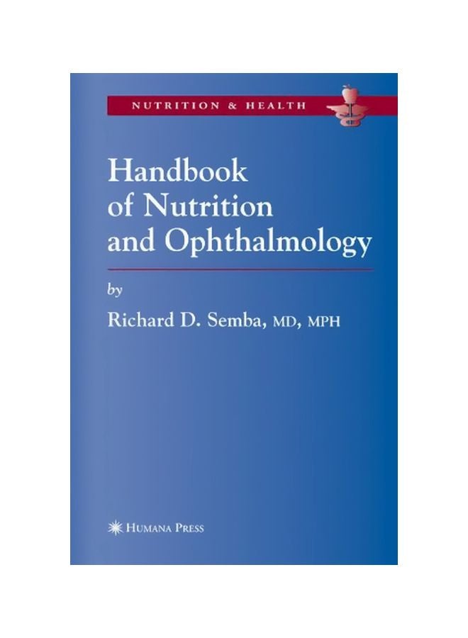 Handbook Of Nutrition And Ophthalmology Hardcover English by Richard David Semba - 01 Sep 2007 
