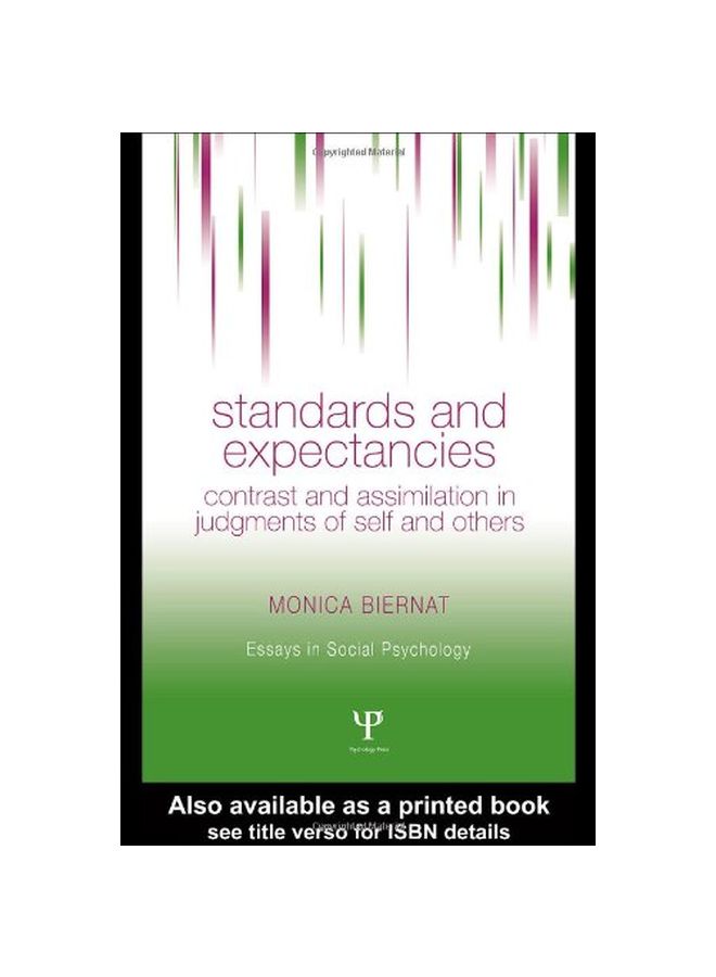 Standards And Expectations: Contrast And Assimilation In Judgments Of Self And Others Hardcover English by Monica Biernat - 13-Oct-2005