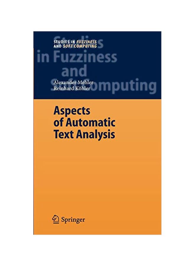 null - Aspects Of Automatic Text Analysis hardcover english - 15 Jan 2007 - Image 1