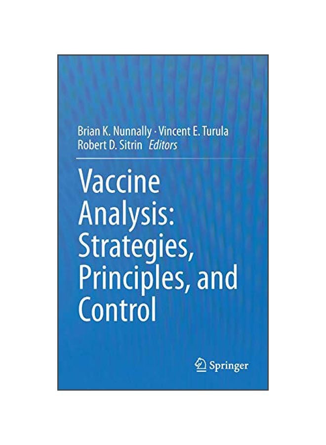Vaccine Analysis: Strategies, Principles , And Control Hardcover English by Brian K Nunnally - 42005