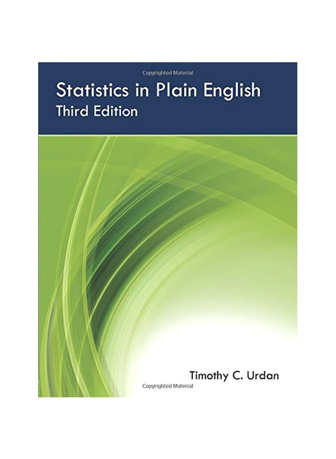 Statistics In Plain English Paperback English by Timothy C. Urdan