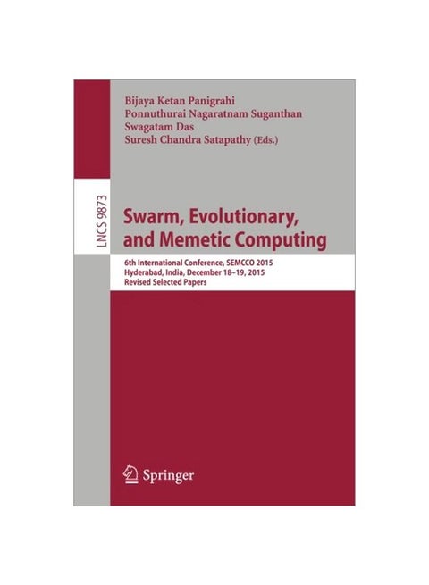 Swarm, Evolutionary, And Memetic Computing paperback english - 6 Dec 2016
