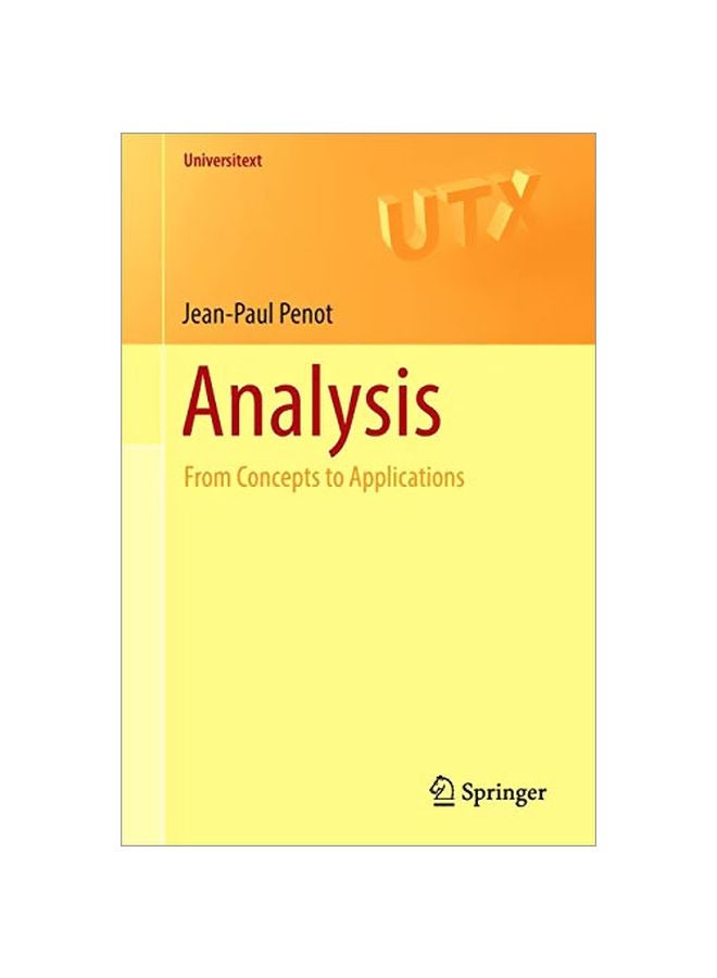 null - Analysis: From Concepts To Applications Paperback English by Jean-Paul Penot - 16 Jan 2017 - Image 1