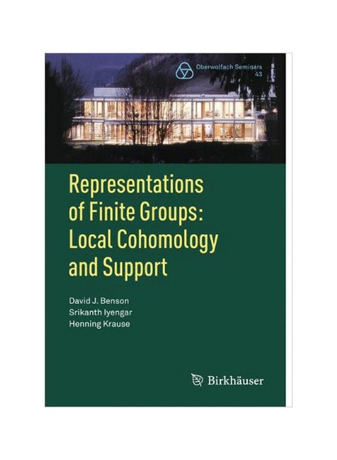 Representations Of Finite Groups: Local Cohomology And Support Paperback English by David J. Benson
