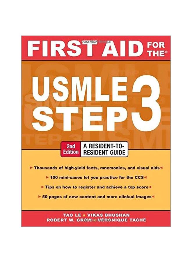 First Aid For The USMLE Step 3 Paperback English by Vikas Bhushan - 39508.0 
